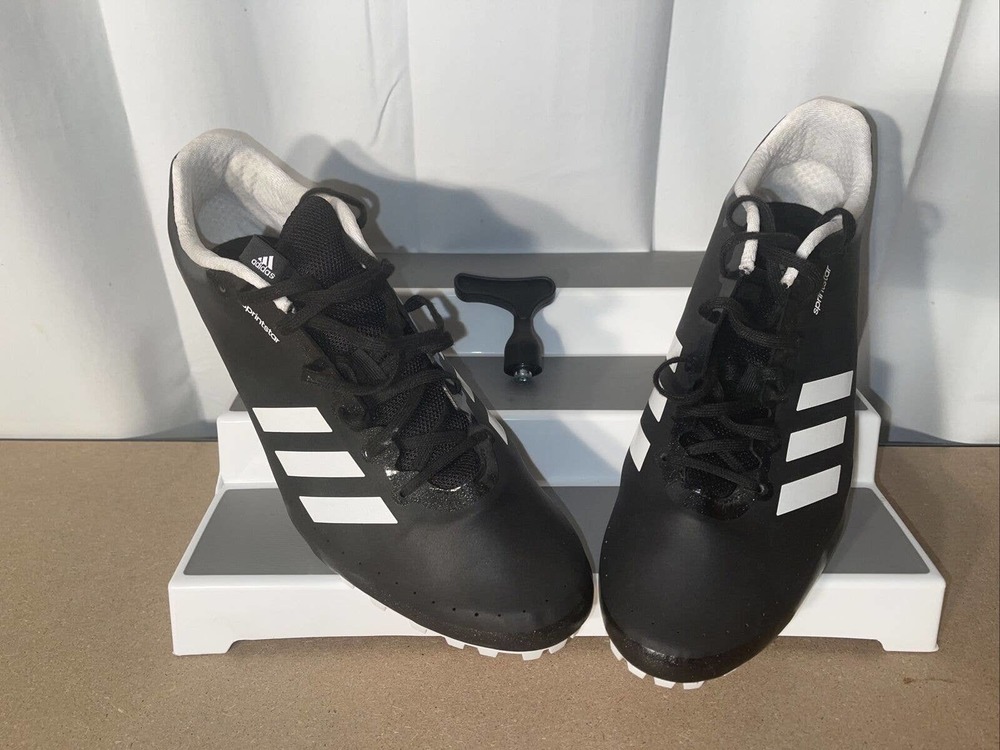 Adidas Sprintstar Running Track Shoes•Spikes Core Black Size Mens 12